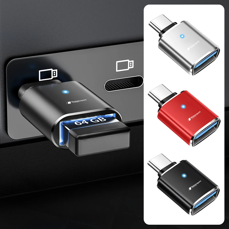 Автомобильный USB-адаптер, зарядный преобразователь Type C на USB 3,0 LDE, быстрое подключение для BMW Motorsport X1 X3 X5 E39 E46 E90 F20 E60 F30 E36