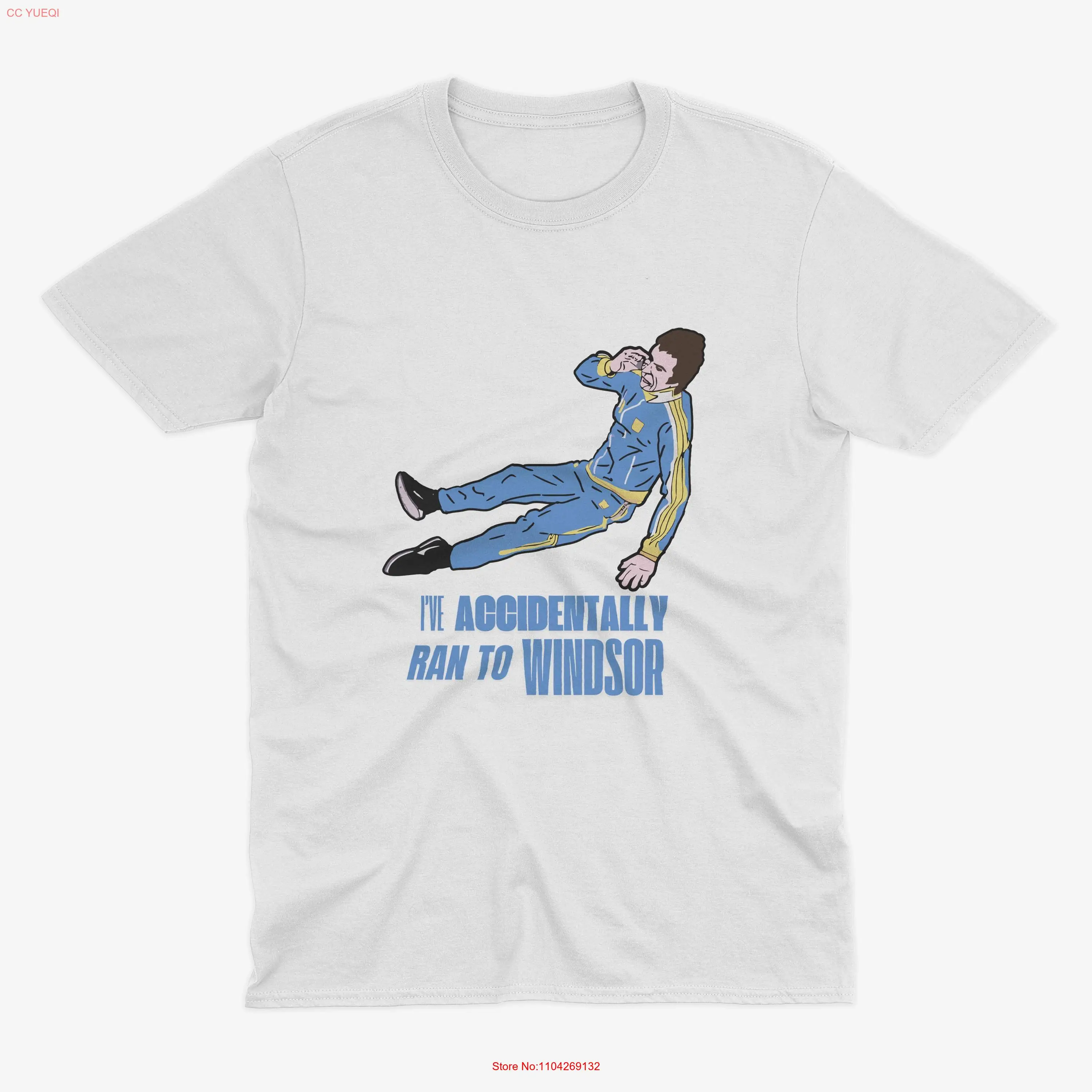 Футболка «I've Accidentally Ran to Windsor Superhans Peep Show Inspired Fan ArT» Super Hans с длинными или короткими рукавами