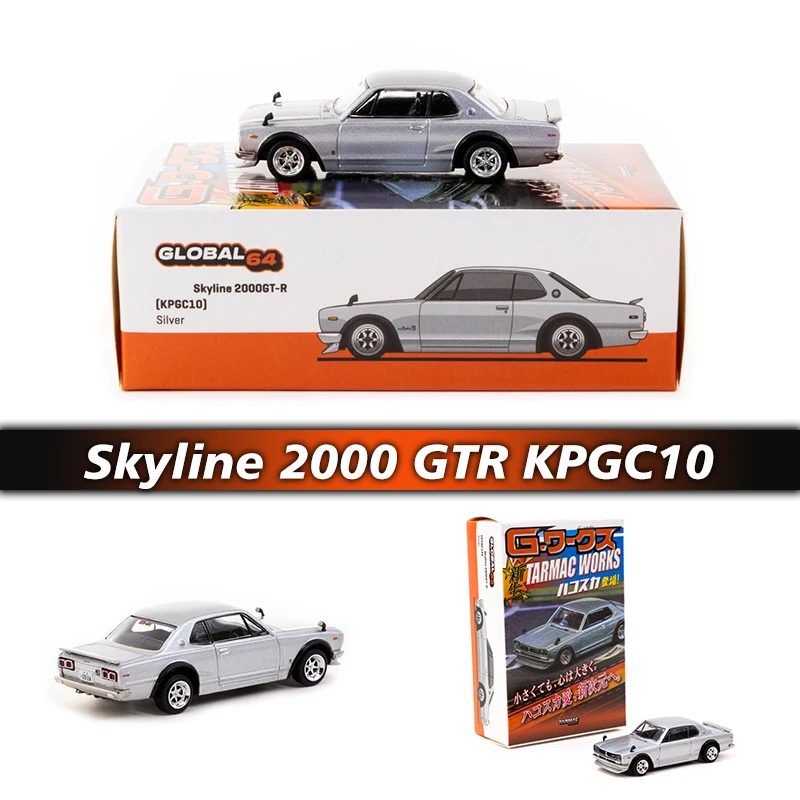 TW в наличии 1:64 Токийский салон Skyline 2000 GTR KPGC10 цвета слоновой кости литая модель автомобиля коллекционные игрушки Tarmac Works