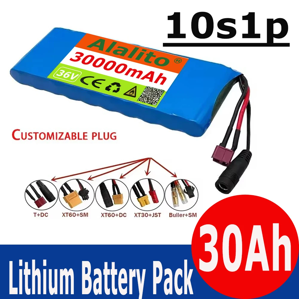 Аккумуляторная батарея 10S1P 18650, 36 В, 30 Ач