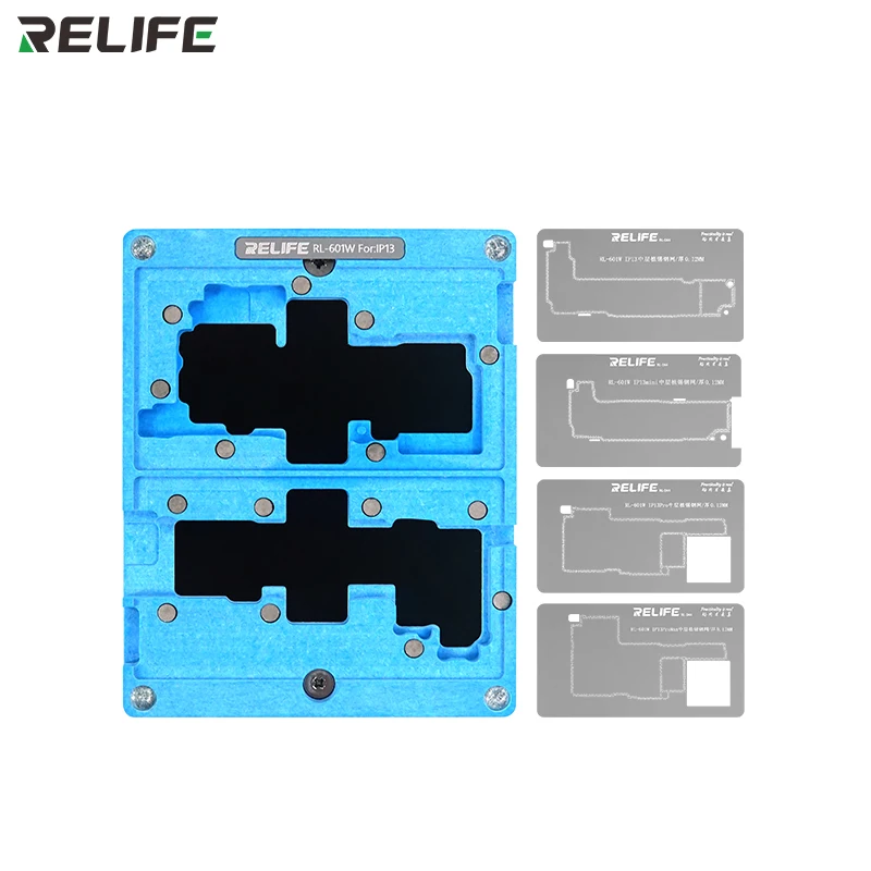Relife RL-601W A15 4 в 1, средний слой оловянной посадочной платформы для iPone 13/13mini/13Pro/13pro, максимальный комплект для ремонта