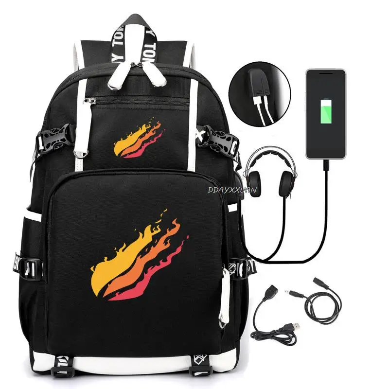 Рюкзак prestonplayz с USB-зарядкой для подростков, дорожные повседневные школьные ранцы для мальчиков и девочек, сумки для ноутбука