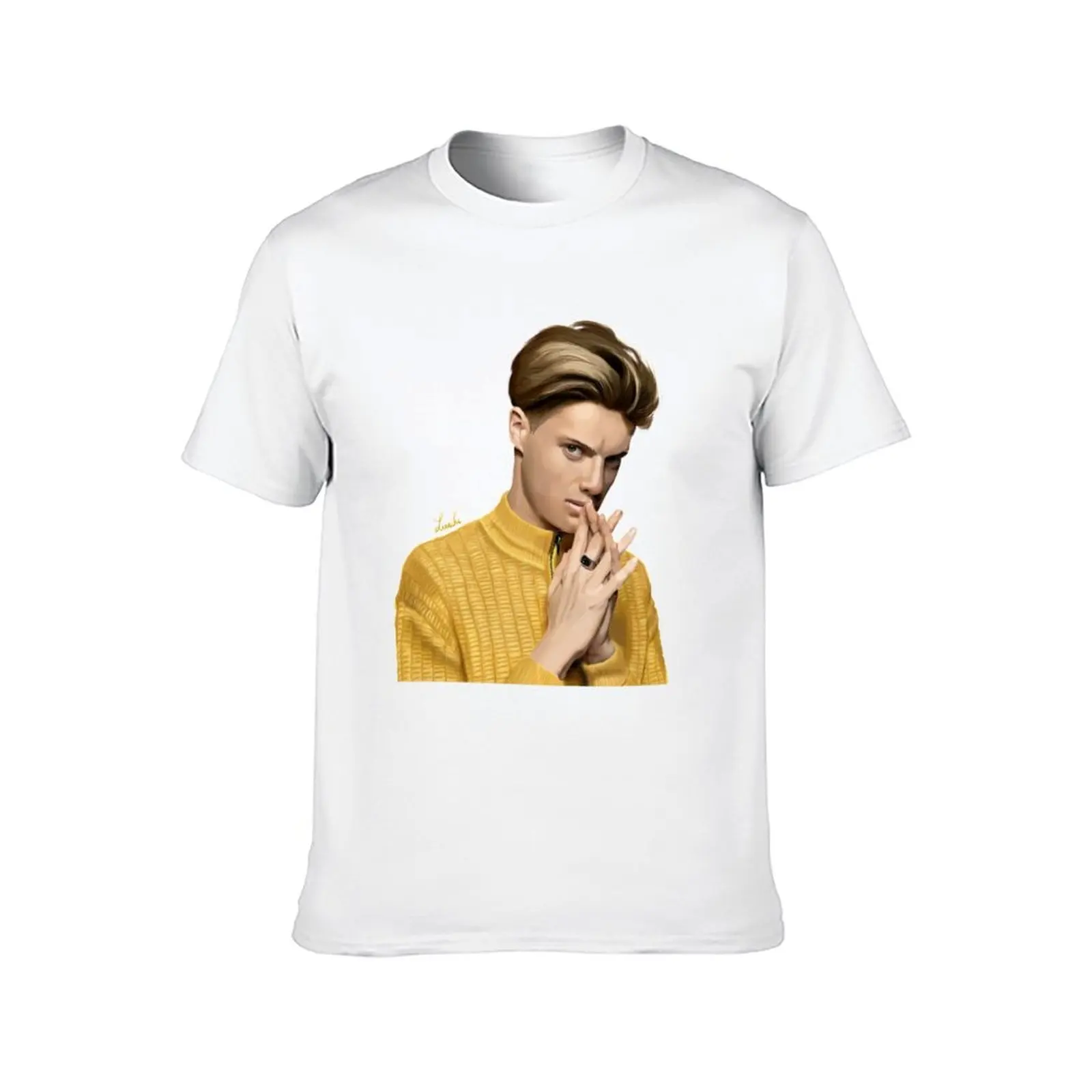 Фото Jace Norman-Vulkan Digital T-Shirt незаменимая футболка, мужские футболки, белая футболка №2