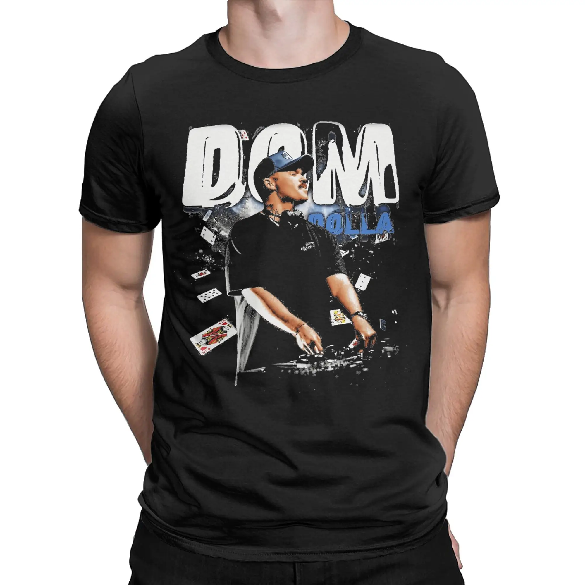 Мужская и женская рубашка с портретом Dom Dolla, модные футболки из чистого хлопка, верхняя одежда
