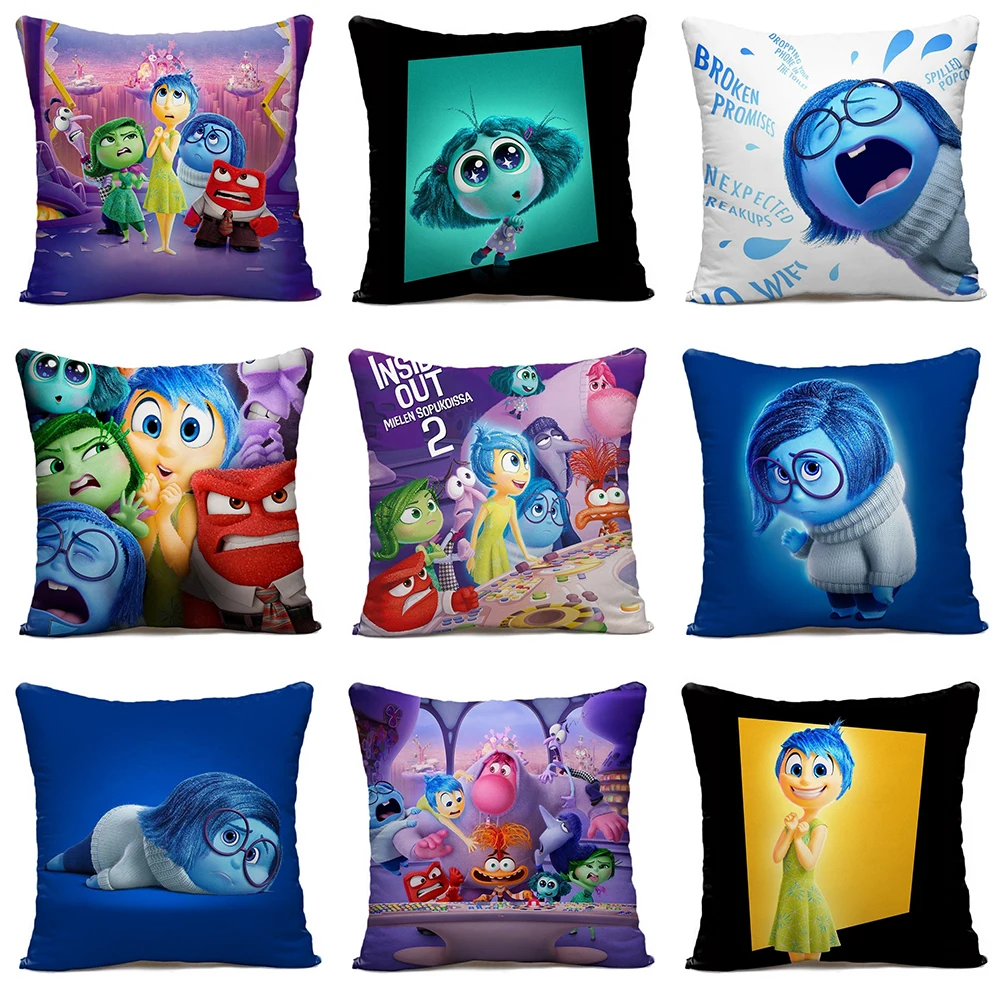 Периферийная подушка Disney Inside Out 2, подушка для гостиной, дивана, украшение для спальни, детская кукла