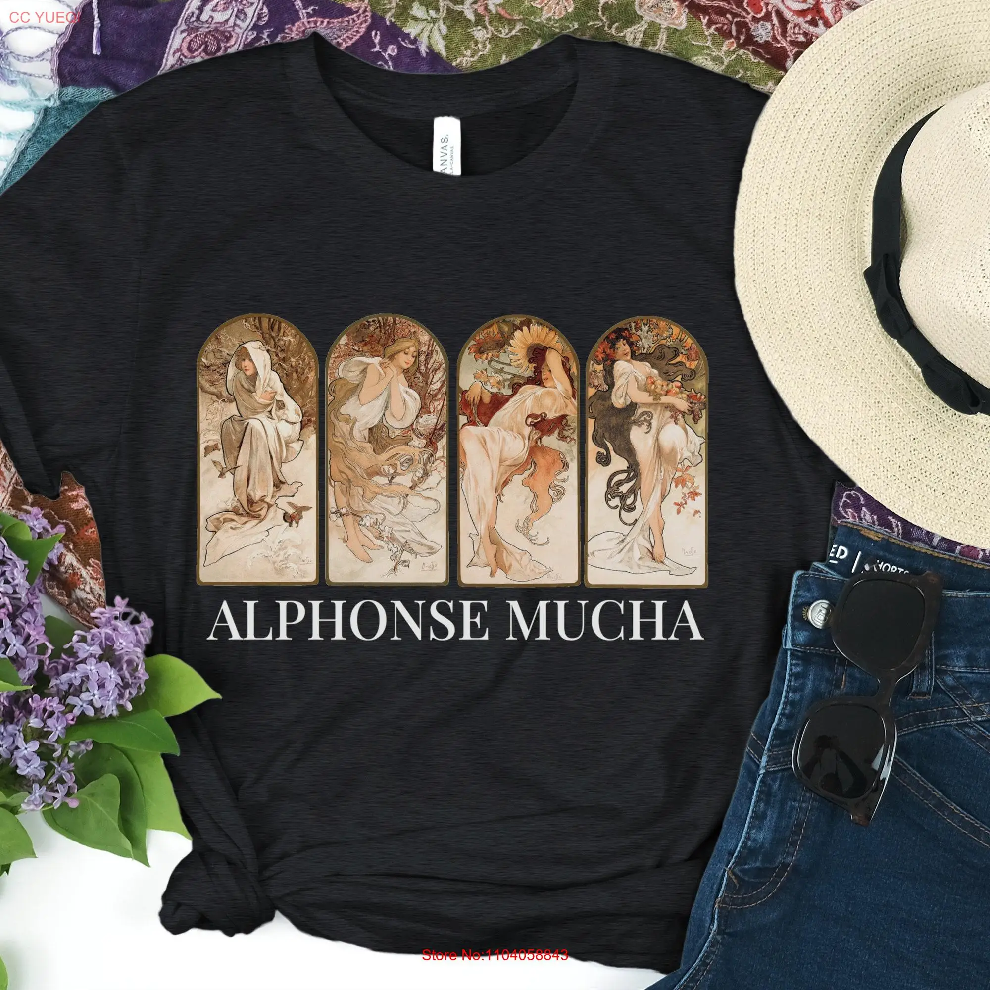 Женская футболка Alphonse Fly Seasons, новая эстетическая одежда, с длинным или коротким рукавом