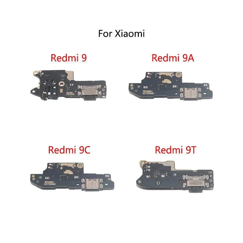 USB-порт для зарядки док-станции, разъем, гибкий кабель для Redmi 9A 9C NFC 9T, модуль зарядной платы, ремонт, запасные части