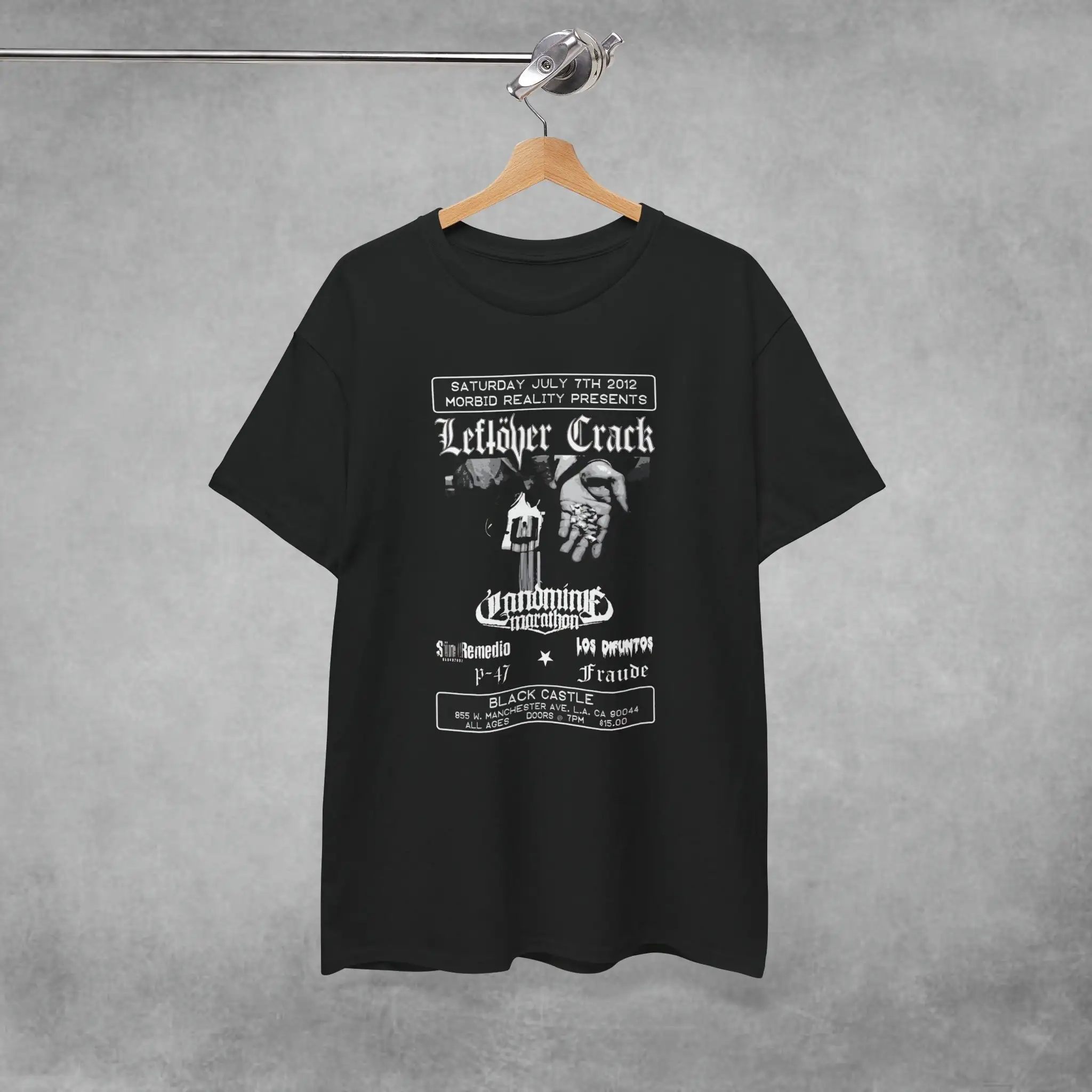 Футболка для концерта Leftover Crack 2012