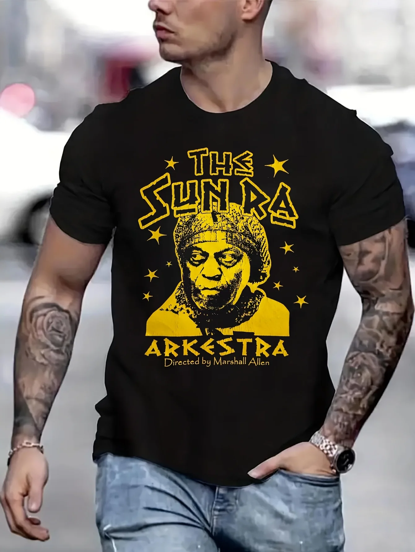 Мужская футболка SUN RA ARKESTRA Space is the Place 2004, винтажная мужская футболка с аниме 2024, футболка с принтом B 5023984