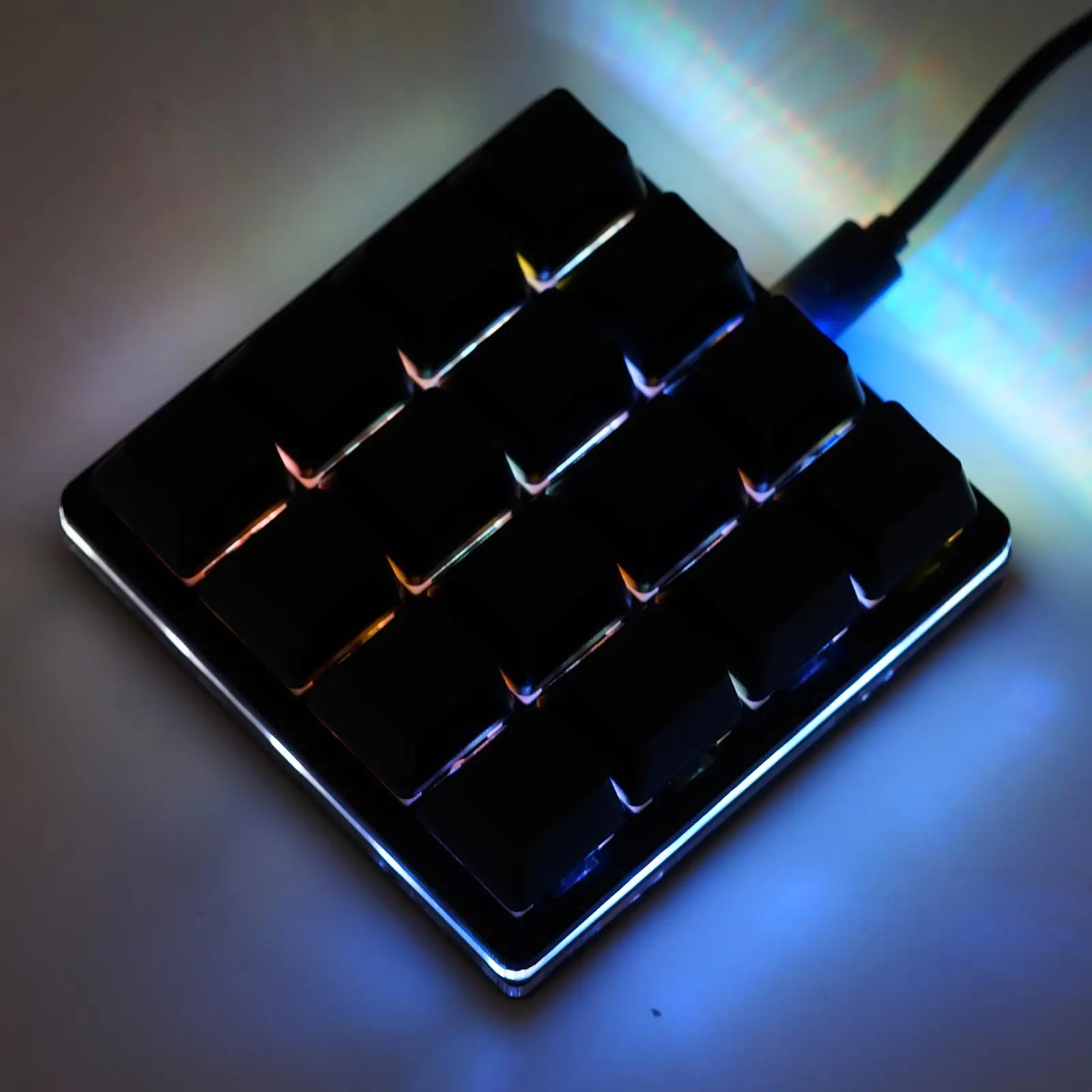 16-клавишная мини-клавиатура на заказ, черная с RGB-подсветкой, USB OSU, программируемая механическая клавиатура, макропад для офисных игр P6T5