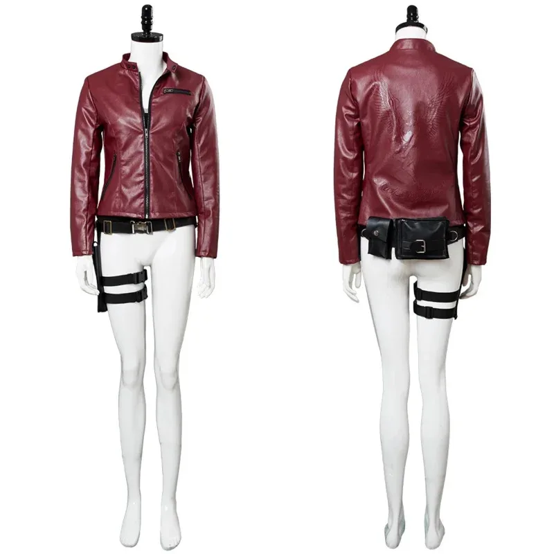 Костюм для косплея Remake Claire Redfield, куртка, наряд для взрослых, женщин и девочек, карнавальные костюмы на Хэллоуин, индивидуальный заказ khj