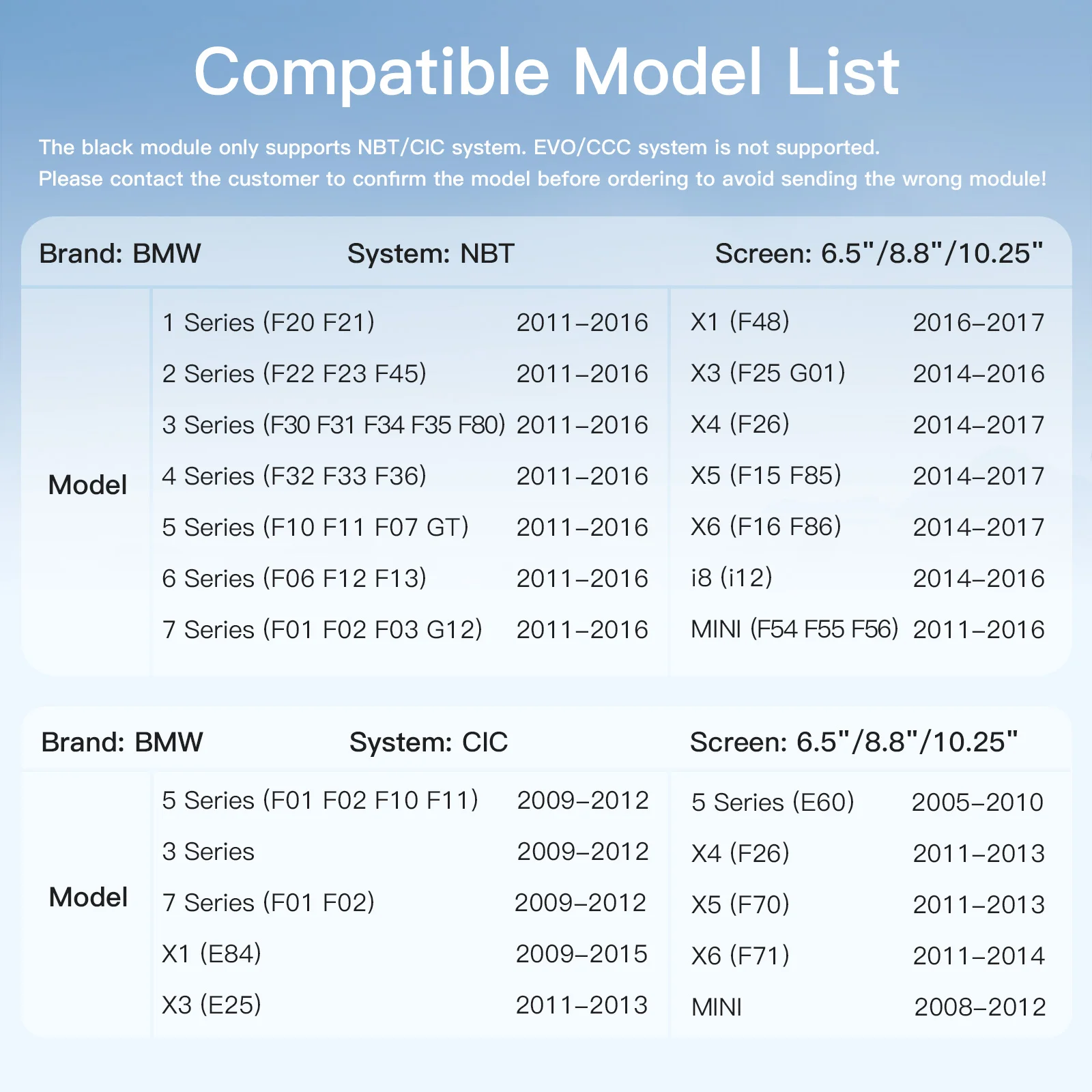 Фото Беспроводной декодер интерфейса Apple Carplay Android Auto для BMW E60 E70 E71 E84 F01 F02 F07 F10 F11 F25 F26 F30 CIC NTB CCC System №4