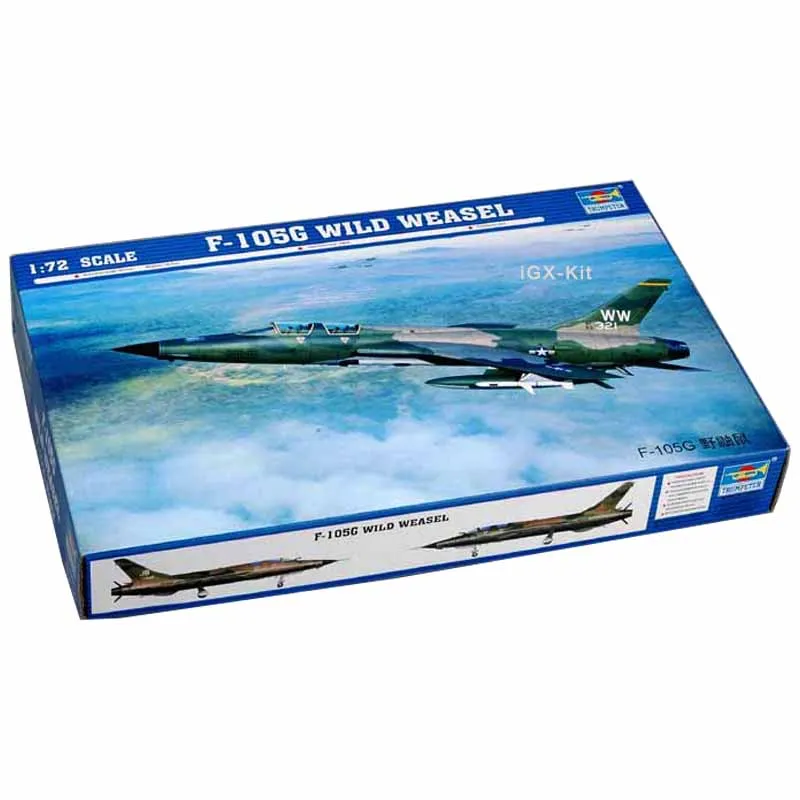 Trumpeter 01618 масштаб 1/72 США F105 F105G F-105G громовой истребитель самолет пластиковая сборка модель строительный комплект игрушка в подарок