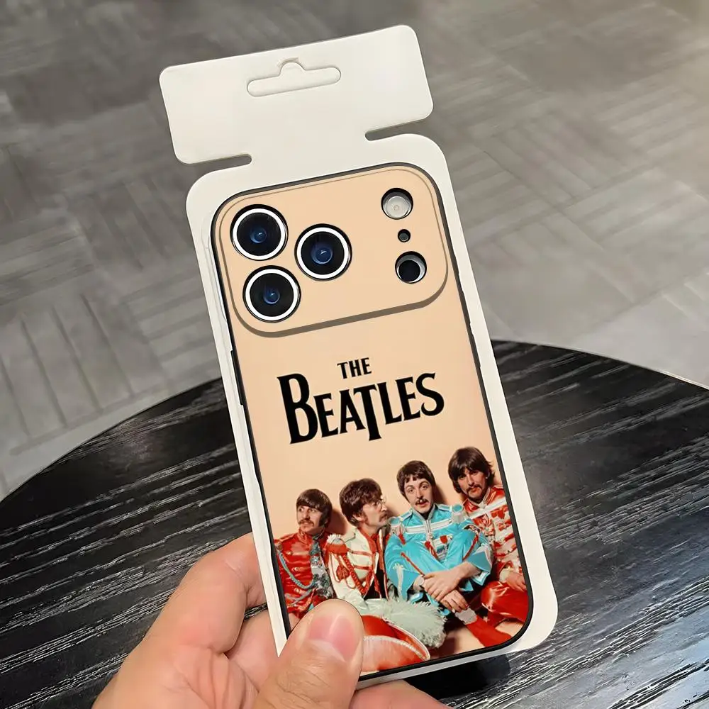 Чехол для телефона Band The B-Beatl-es для iPhone 17 Ari 16 E Pro Max 15 14 13 Mini 12 Pro 11 XS Max 7 8 Plus, черный мягкий корпус (art.: 3920d1137e5f4) - 3920d1137e5f4