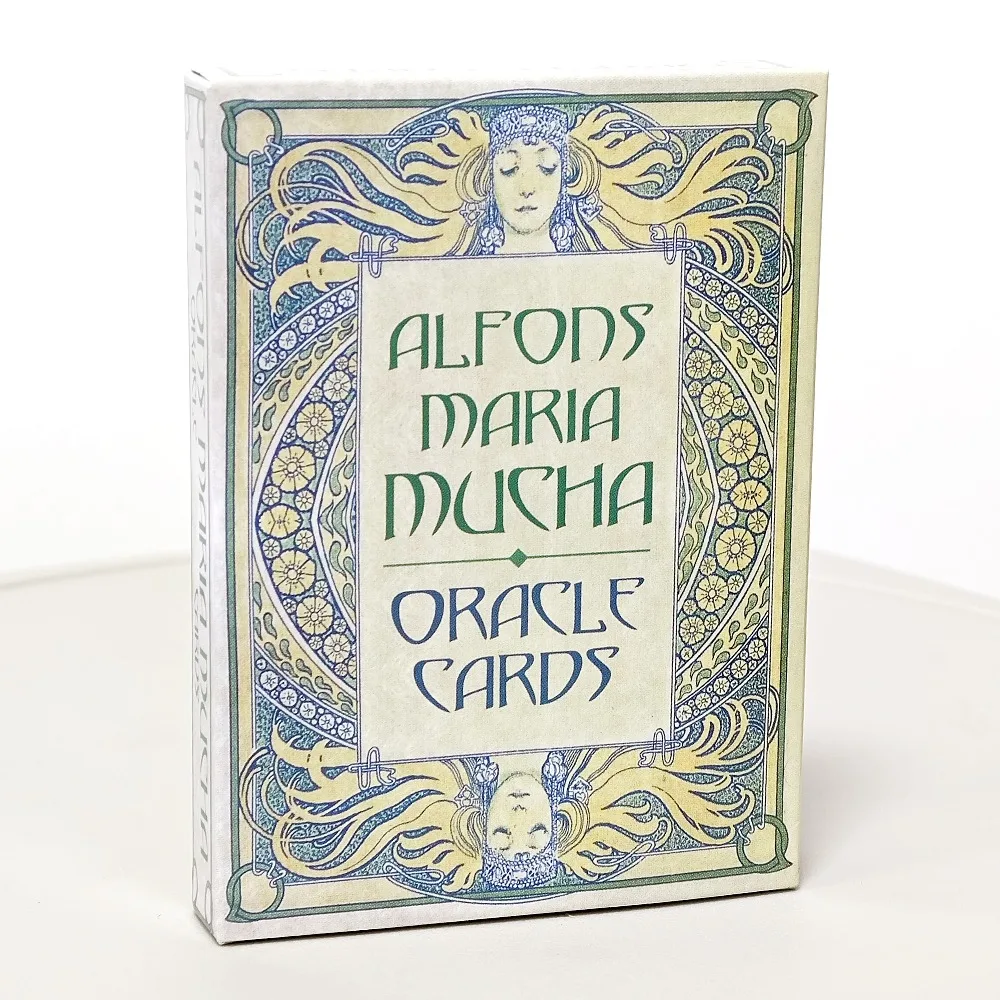 Фото o wymiarach 10,4*7,3 cm Alfons Maria Mucha Oracle Cards 36 sztuk kart z oryginalnej dzieł sztuki Ruch Nouveau №3