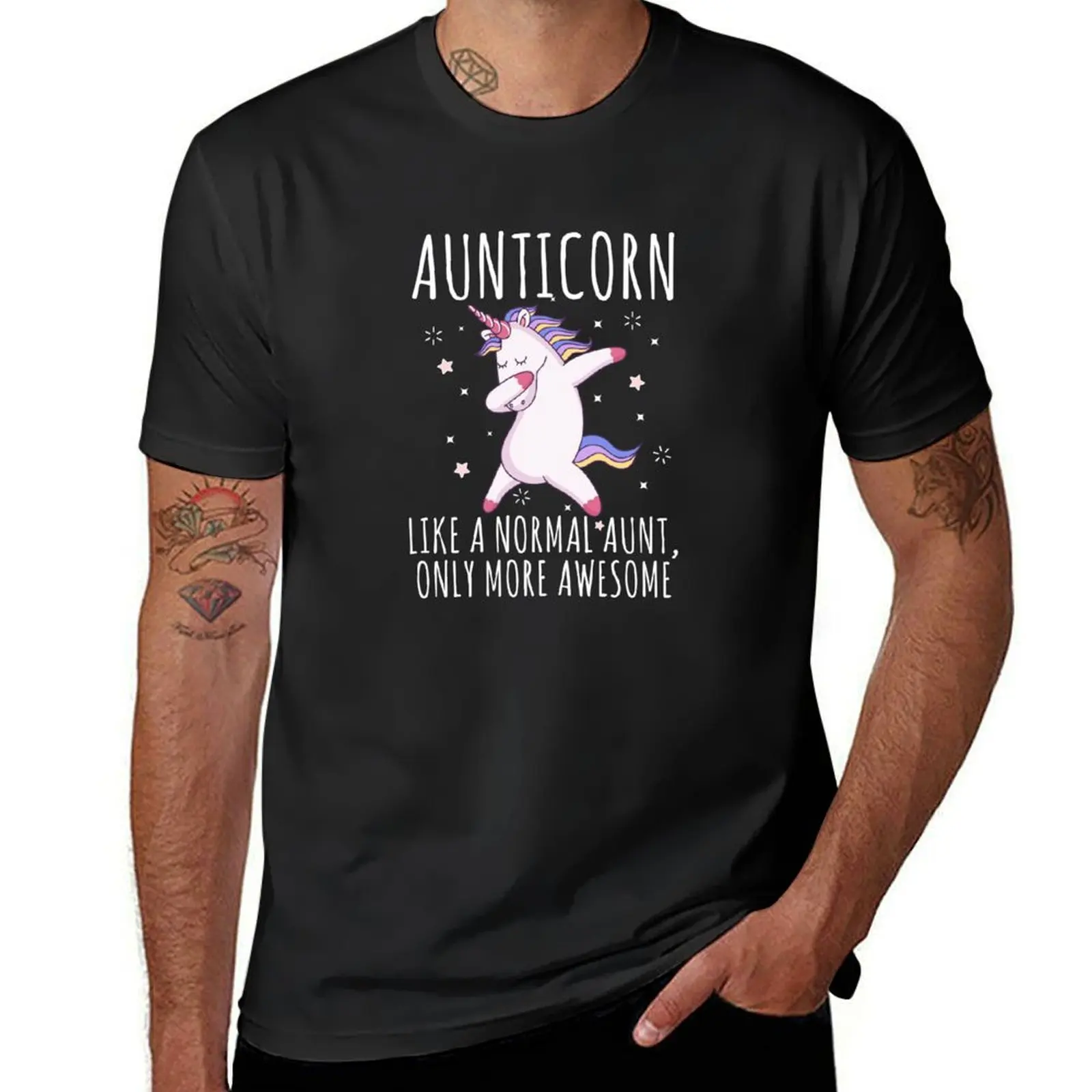 Футболки Aunticorn, как тетя, только удивительные, дабббинг, футболки, графические футболки, графические мужские футболки, упаковка