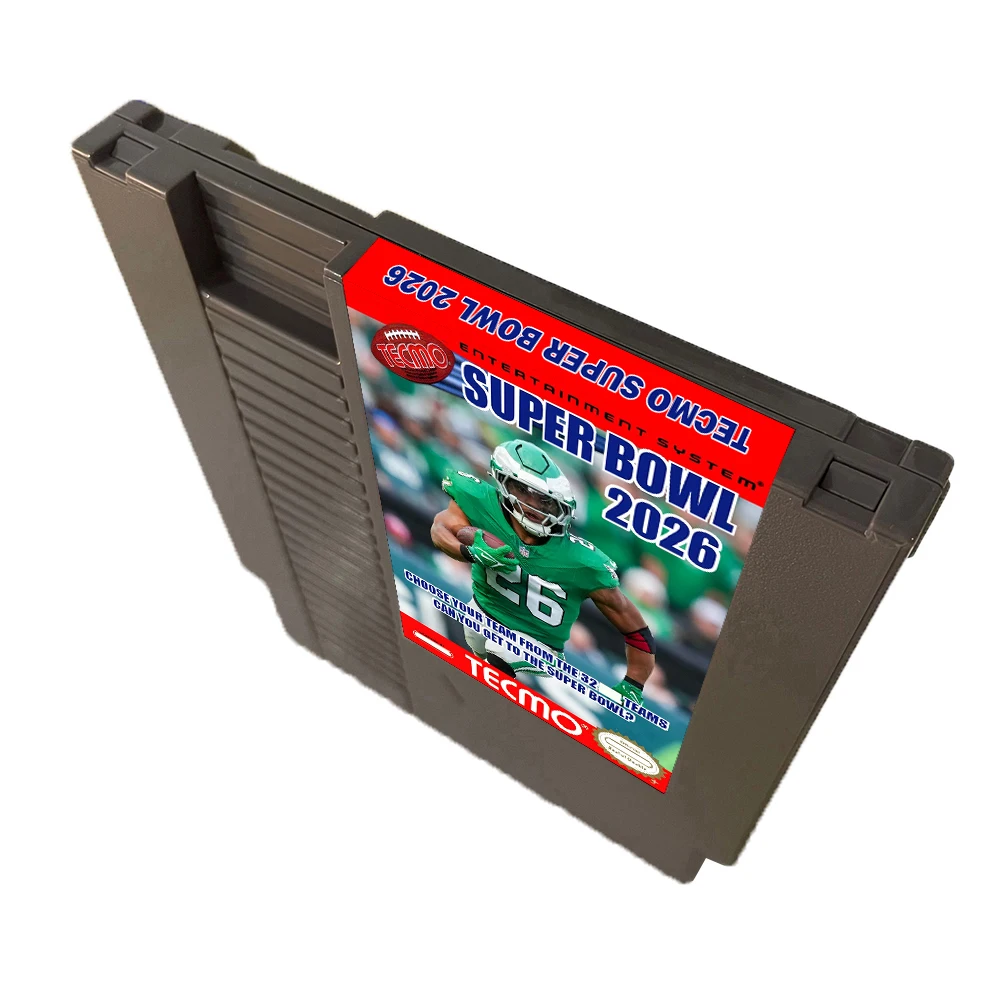TECMO SUPER BOWL 2026 [Пистота: 09.04.25] - Совершенно новый игровой картридж NES, 8-битный, 72-контактный, видеоигра для игровой консоли NES