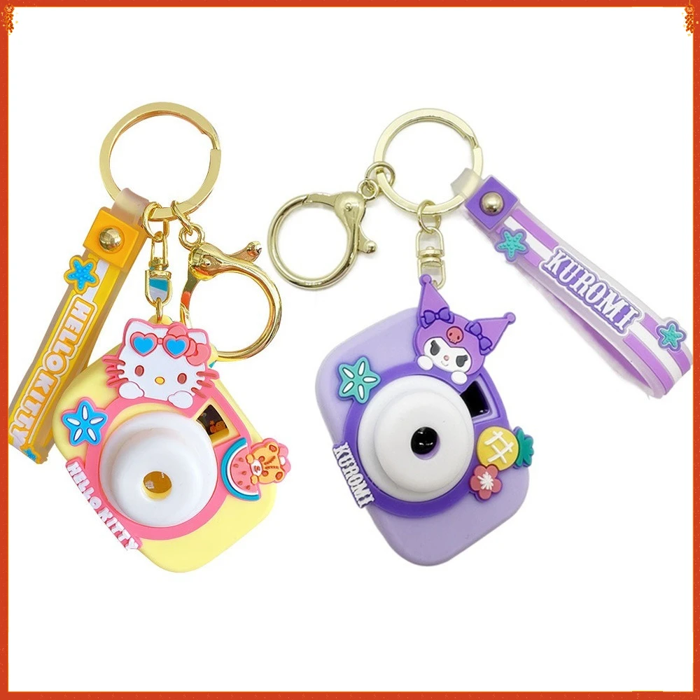 Подлинный мультфильм Sanrio, имитация проекционной камеры, брелок для пары, сумка, подвеска, брелоки, декоративные украшения, подарки для детей, хобби