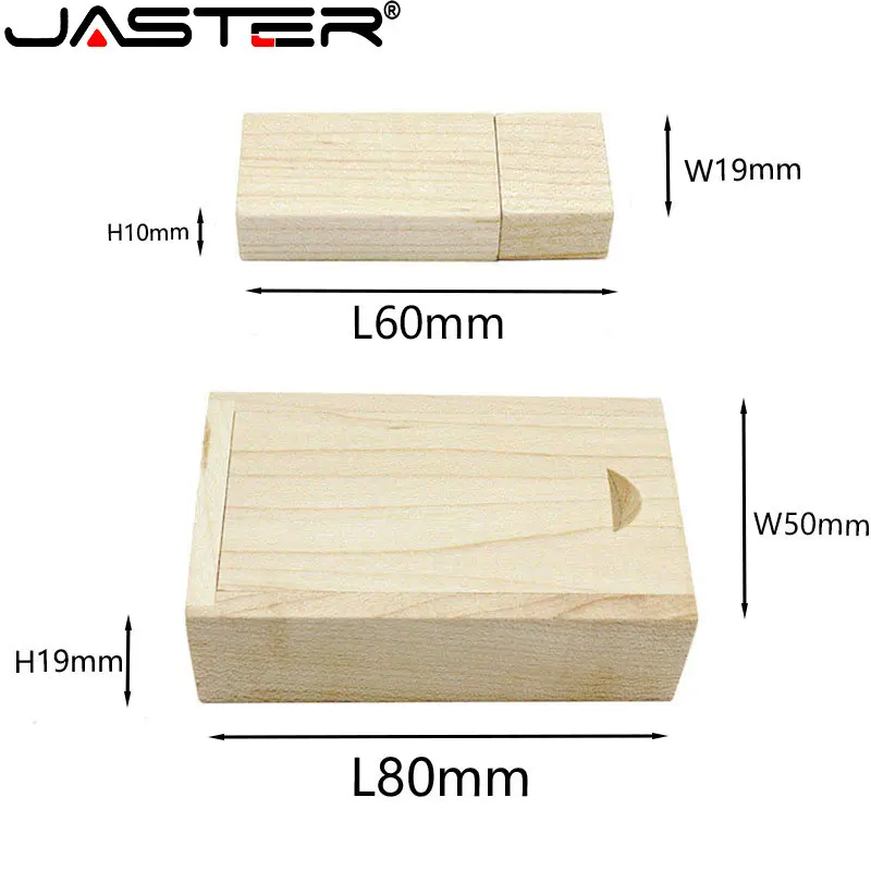 Фото JASTER 20 шт./лот деревянный флэш-накопитель USB 2.0 128 ГБ с бесплатным логотипом, 64 ГБ, бамбук с коробкой, карта памяти, бизнес-креативный U-диск №2