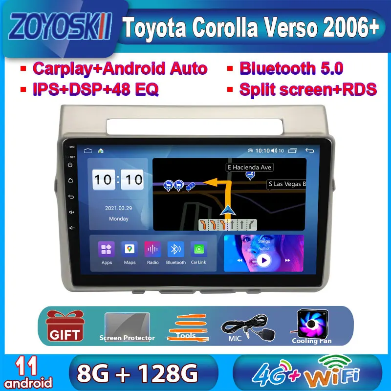 ZOYOSKII Android 11 8G 128G для Kia k2 RIO 2011-2019 Автомобильный GPS мультимедийный радиоприемник Bluetooth-навигатор плеер 2012 2013 2014 2015