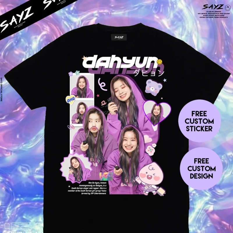 Футболка для мужчин и женщин, Kaos Kim Dahyun