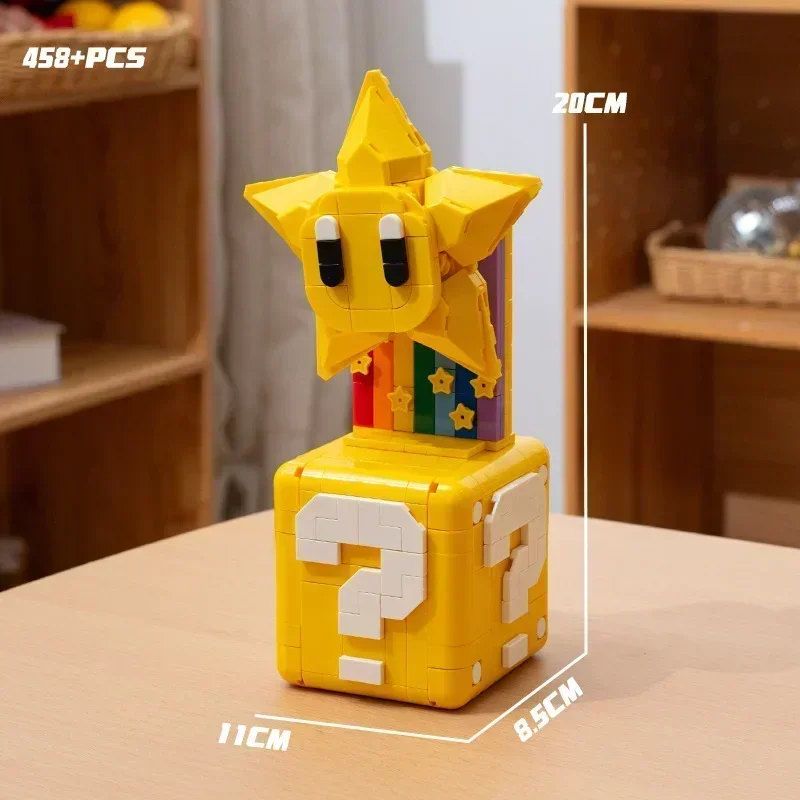 MINISO Mario Game MOC Bob-omb Bomber Man Invincible Caps-Star Yoshy Brother Дисплей Модель Строительный блок Кирпичи Подарочный набор