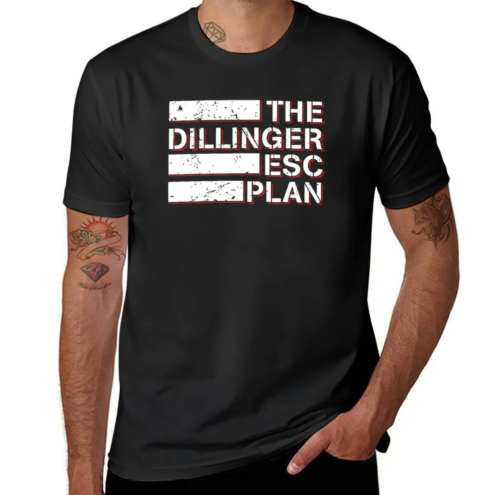 Мужская винтажная футболка с логотипом Dillinger Escape Plan