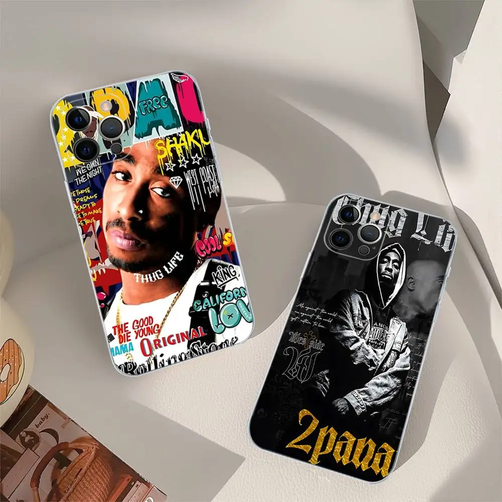 Чехол для телефона Tupac Amaru Shakur Makaveli с 2 упаковками для IPhone 16 15 8 7 6 6S Plus X SE XR XS 14 11 12 13 Mini Pro Max Mobile Case