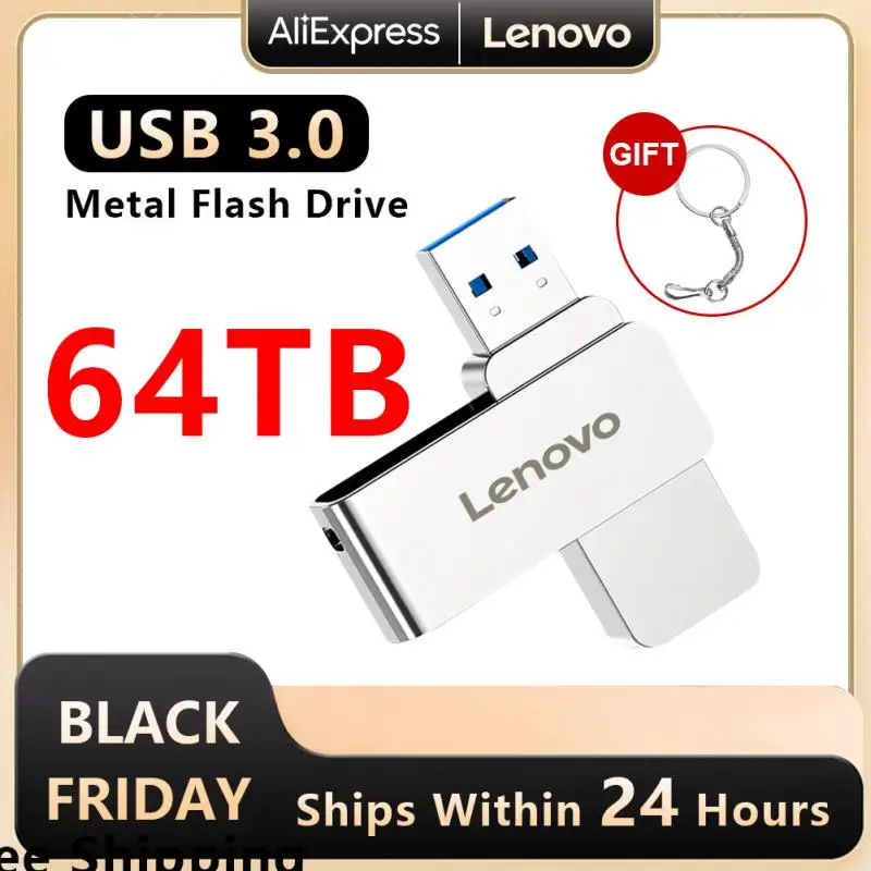 Флеш-накопитель Lenovo USB 3,0 металлический водонепроницаемый, 64/16/8 ТБ
