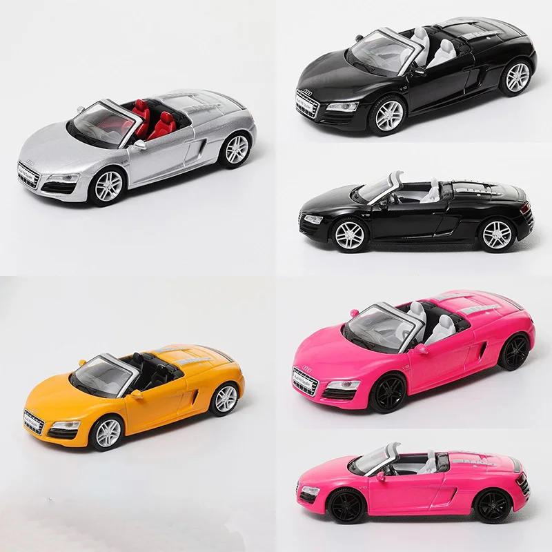 SHADOW масштаб 1:64 R8 V10 Spyder кабриолет спортивный автомобиль моделирование сплав модель автомобиля статический дисплей Коллекционная игрушка подарок сувенир