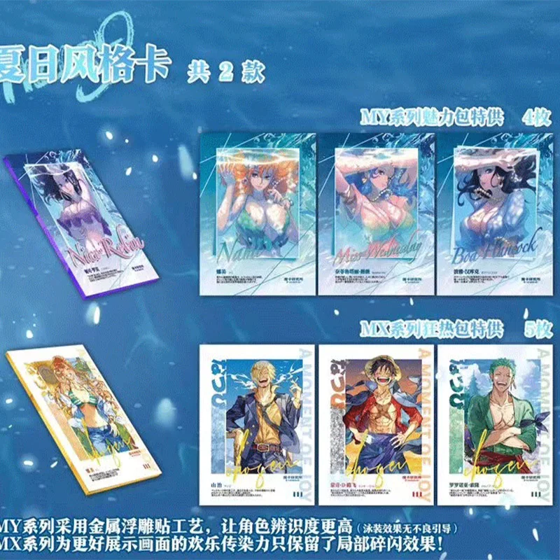 Фото Новые цельные коллекционные карты Аниме игра Luffy Sanji Nami TCG Booster Box игровые карты №5