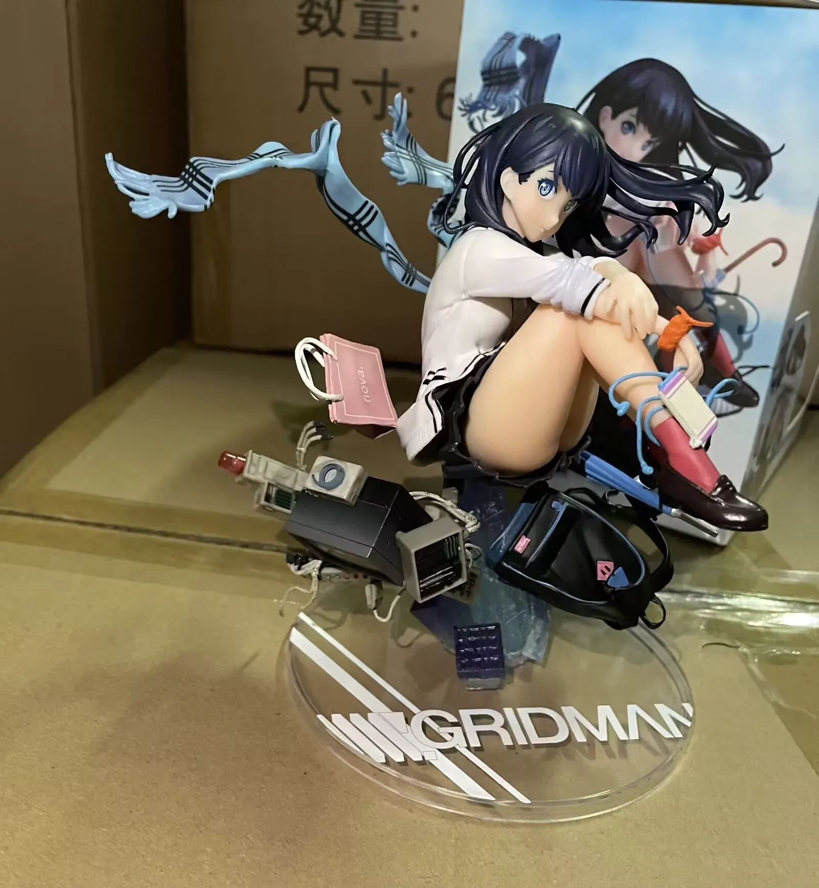 Фото Фигурка Gridman Takarada Rikka Kawaii, аниме фигурки Ssss Gridman, милая фигурка Hentai, 18 см, сексуальная статуя для девушек, модель, игрушки, подарки №3