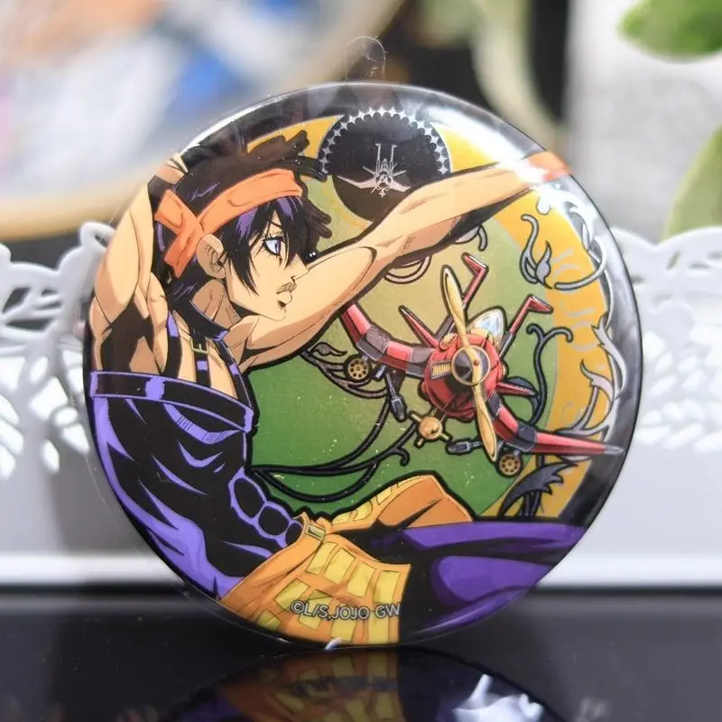 Фото Подлинный значок JOJO's Bizarre Adventure Golden Wind Giorno Giovanna Bruno Buccellati Trish Una, официальная коллекционная игрушка, игровая карта №2