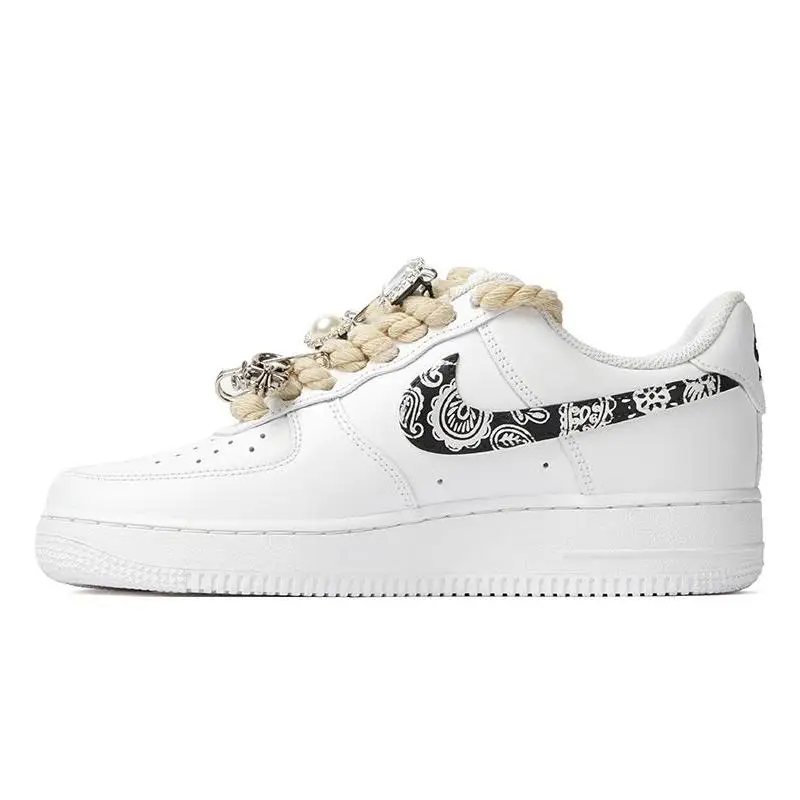 Фото 【Настроить】Nike Air Force 1 Обувь для скейтбординга Женские кроссовки DD8959-100 №5