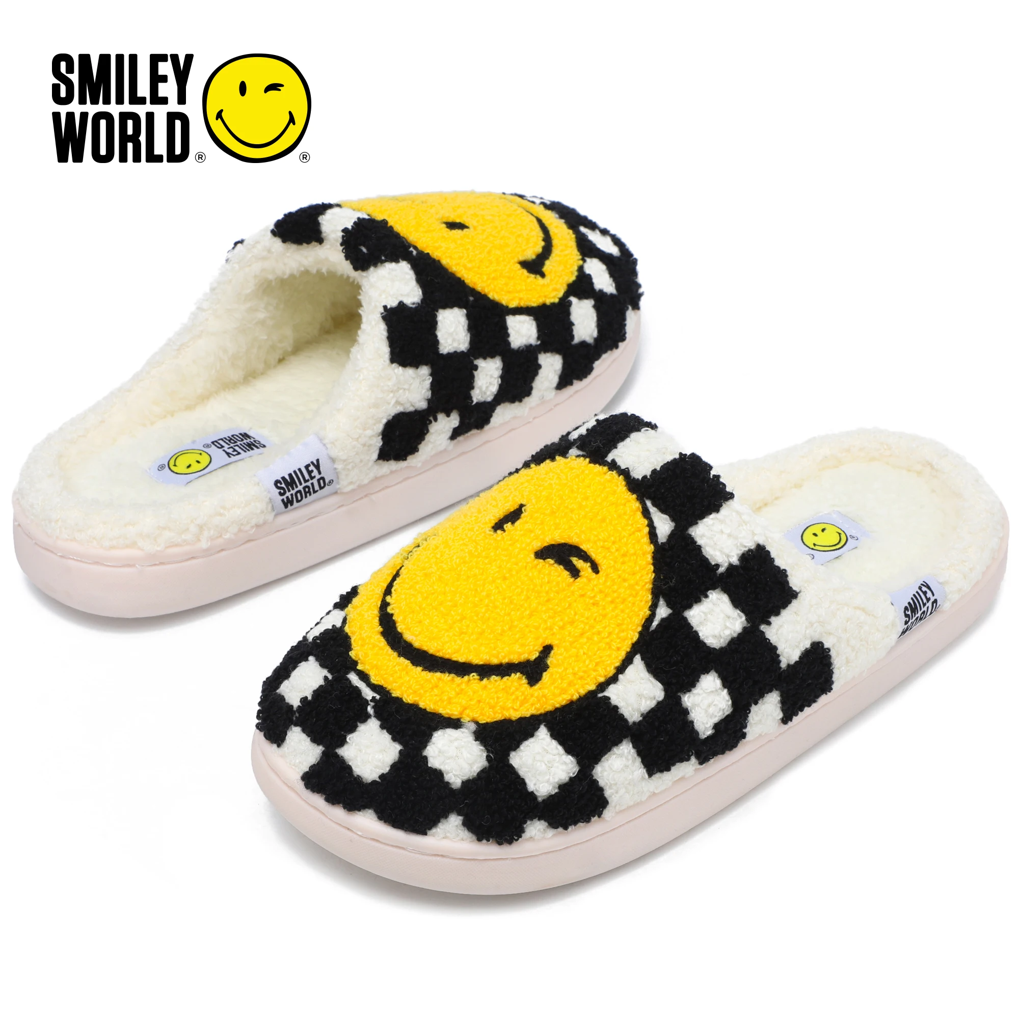 Фото SmileyWorld тапочки для женщин и мужчин, уютные домашние тапочки из пены с эффектом памяти, нескользящие №4