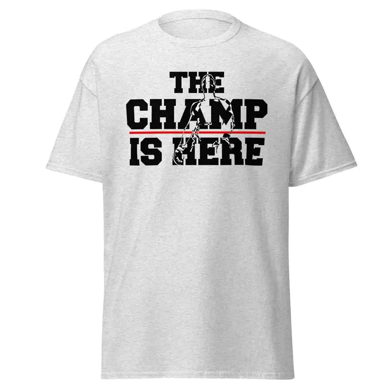 Футболка The Champ Is Here Uni Sex, повседневная, доступна в нескольких размерах