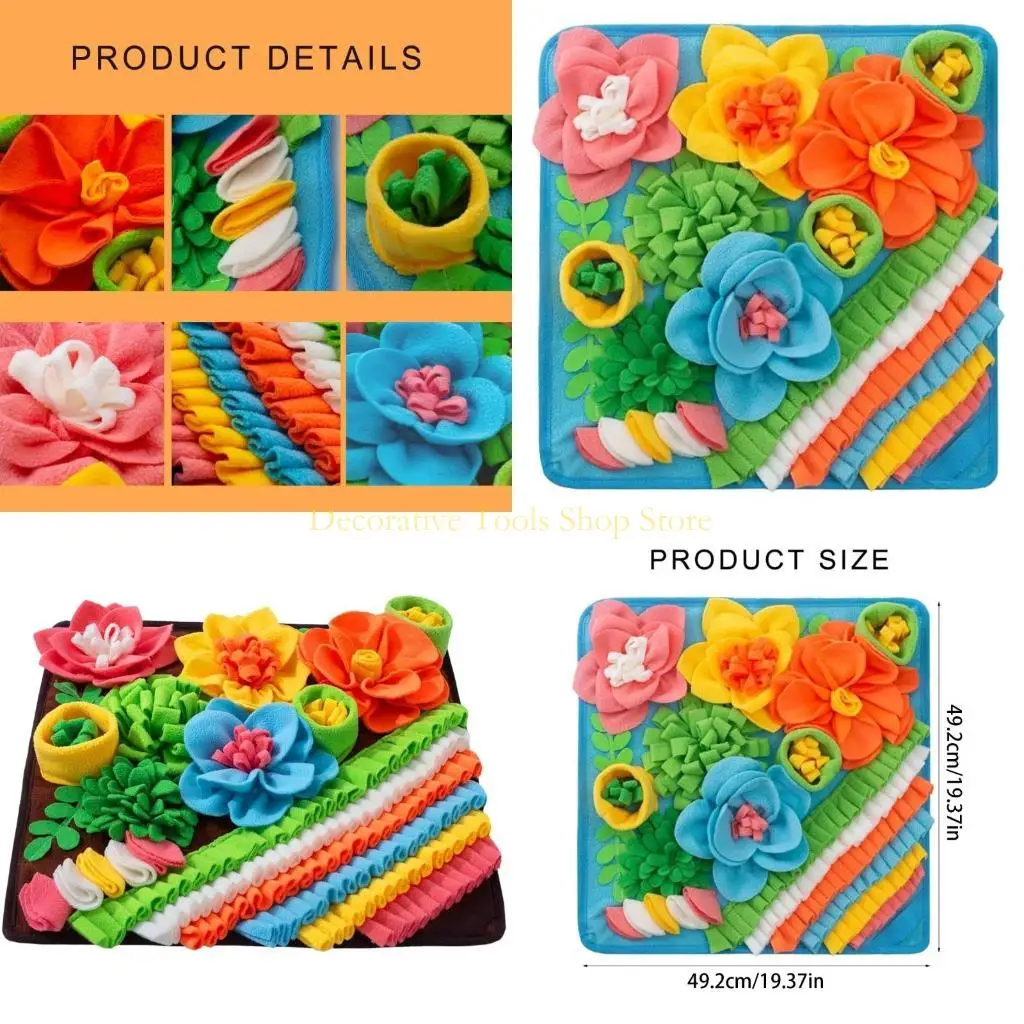 Qx2e Sniff и For Ganging Dog Play Mat Mlow Feeding Training Snuffle Mat Dog Indoor Entertainment Mat Mat