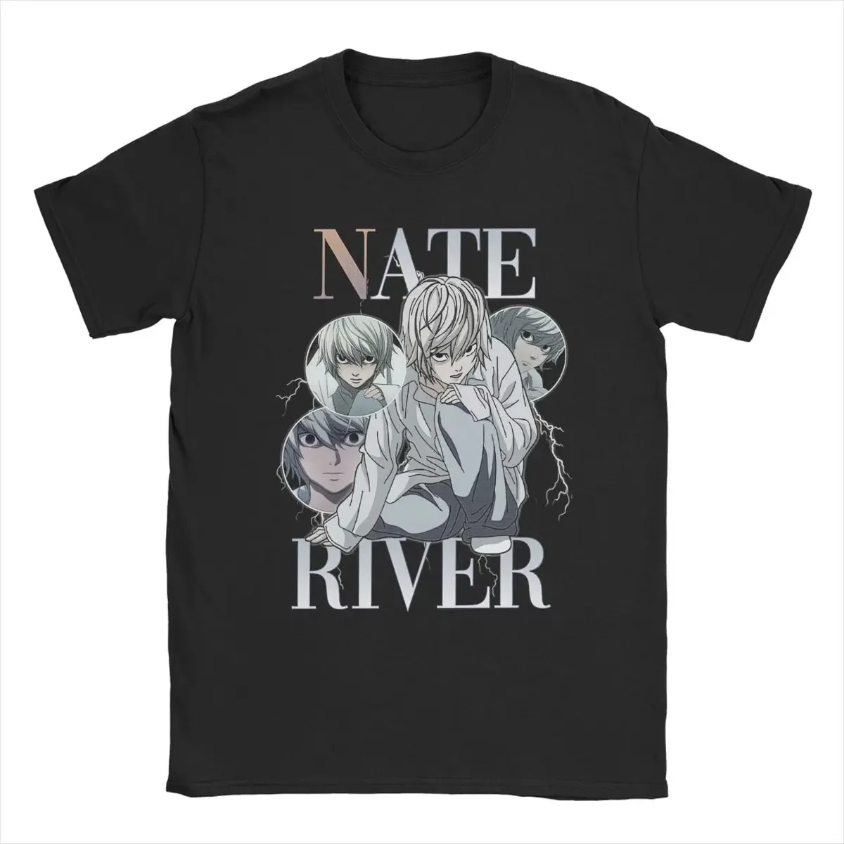 Футболка Nate River DN мужская из чистого хлопка, винтажная тенниска с круглым вырезом, топ с коротким рукавом, идея для подарка