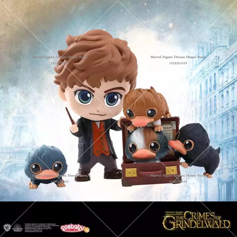 Оригинальные игрушки HotToys COSBABY COSB537 Мини Коллекционная версия Фантастические звери Ньютон Scamander 2,7-9,5 см экшн-фигурки Куклы