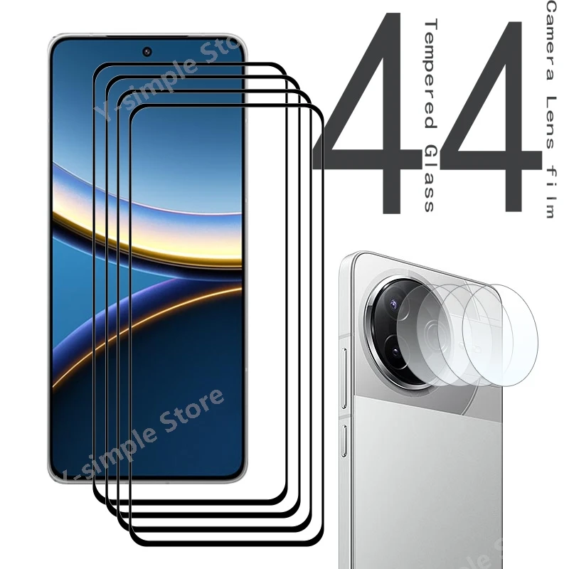 Стекло для телефона Xiaomi POCO F7 Pro F7 Ultra, стекло для экрана, поддержка отпечатков пальцев, разблокировка F7 Pro, мягкое волокно, пленка для камеры