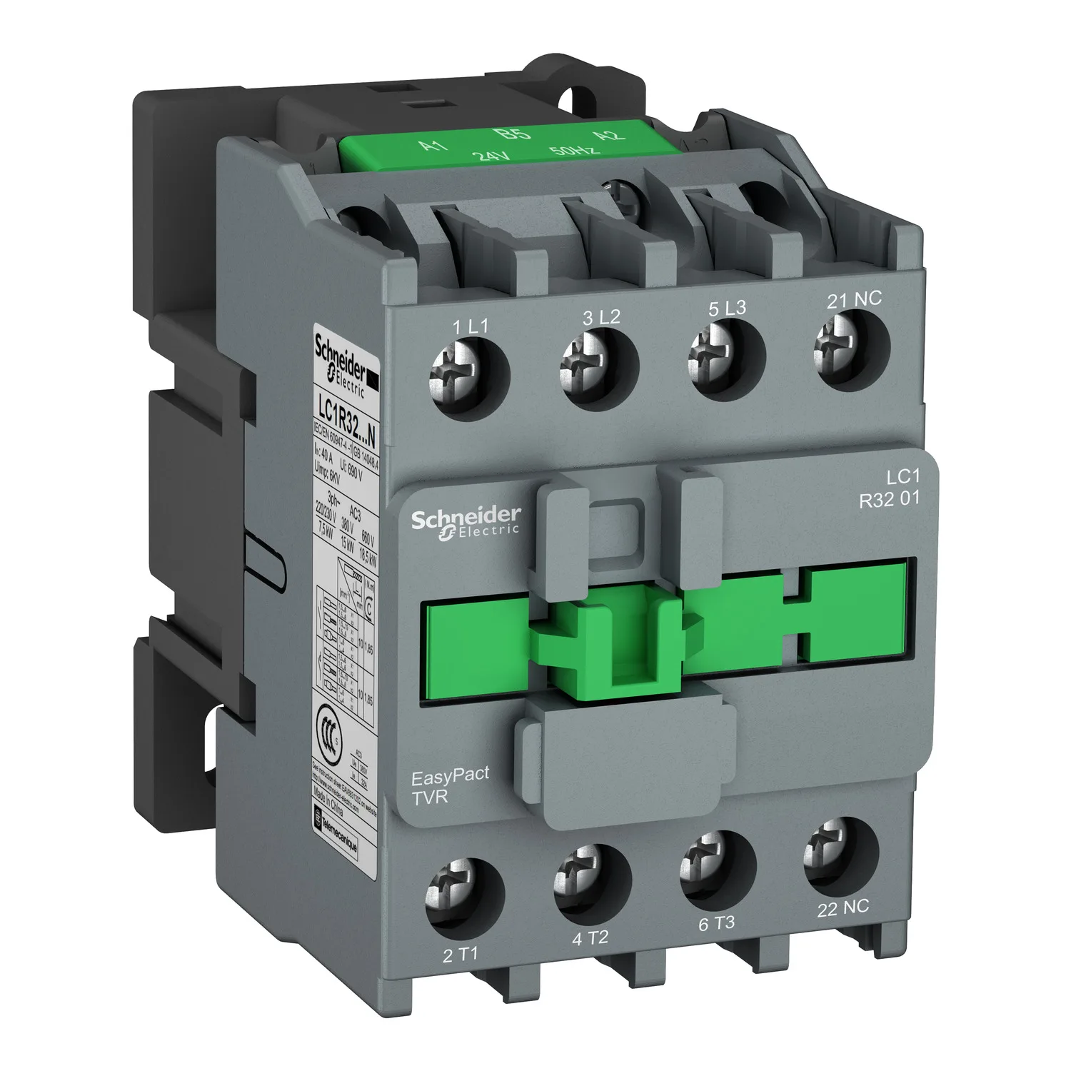 Контактор переменного тока Schneider LC1R 3201/3210 B5N 24 В CC5N 36 В F5N 110 В M5N 220 В Q5N 380 В LC1R3201B5N LC1R3210B5N