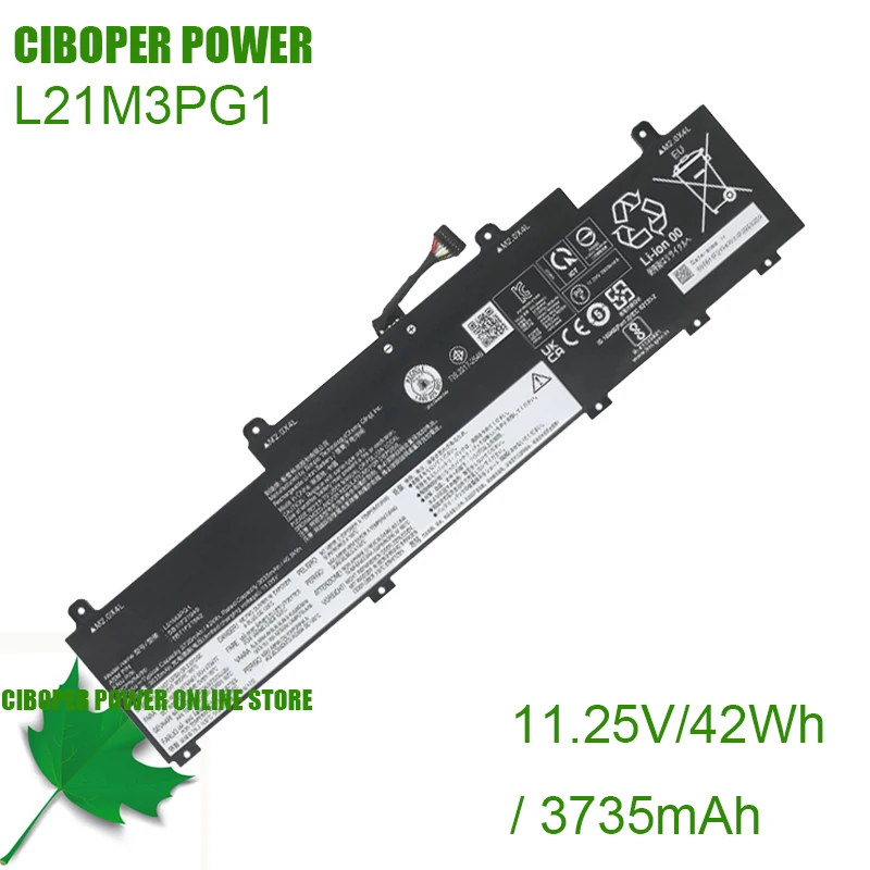 Фото Аккумулятор для ноутбука CP L21L3PG1 L21D3PG1 L21L3PG1 L21M3PG1 для ноутбука ThinkPad L14 Gen 3 L15 Gen 3 серии 11,25 В/42 Втч 3735 мАч №2