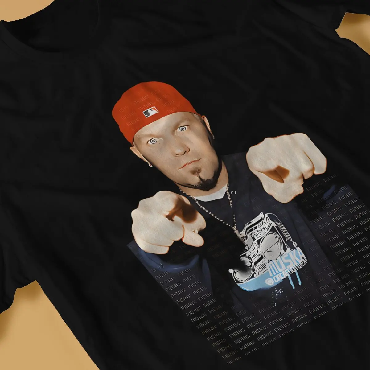 Фото Мужские футболки Fred Durst, удивительная футболка из чистого хлопка, футболки с коротким рукавом и круглым вырезом, Новое поступление №4