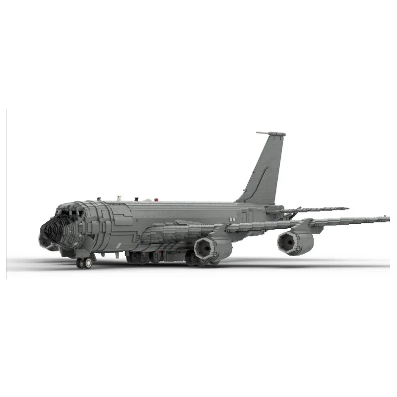 Фото Военная серия WW2 KC-135R Stratotanker Модель самолета Moc Строительные блоки DIY Сборка СамолетИгрушки для детей Технологии Кирпичи №3