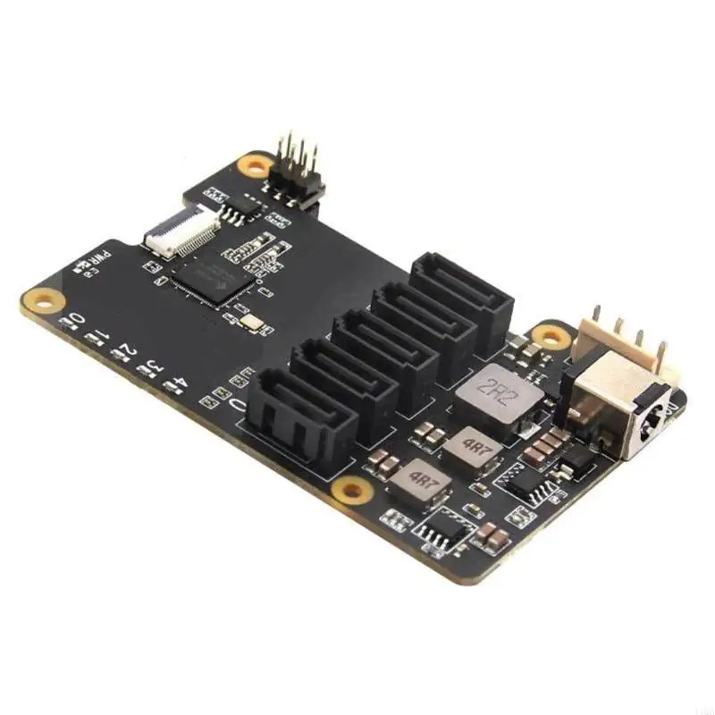 Фото 41QA x1009 PCIE до 5 PORT HDDS POARD для RPI 5 5B, высокая мощность №4