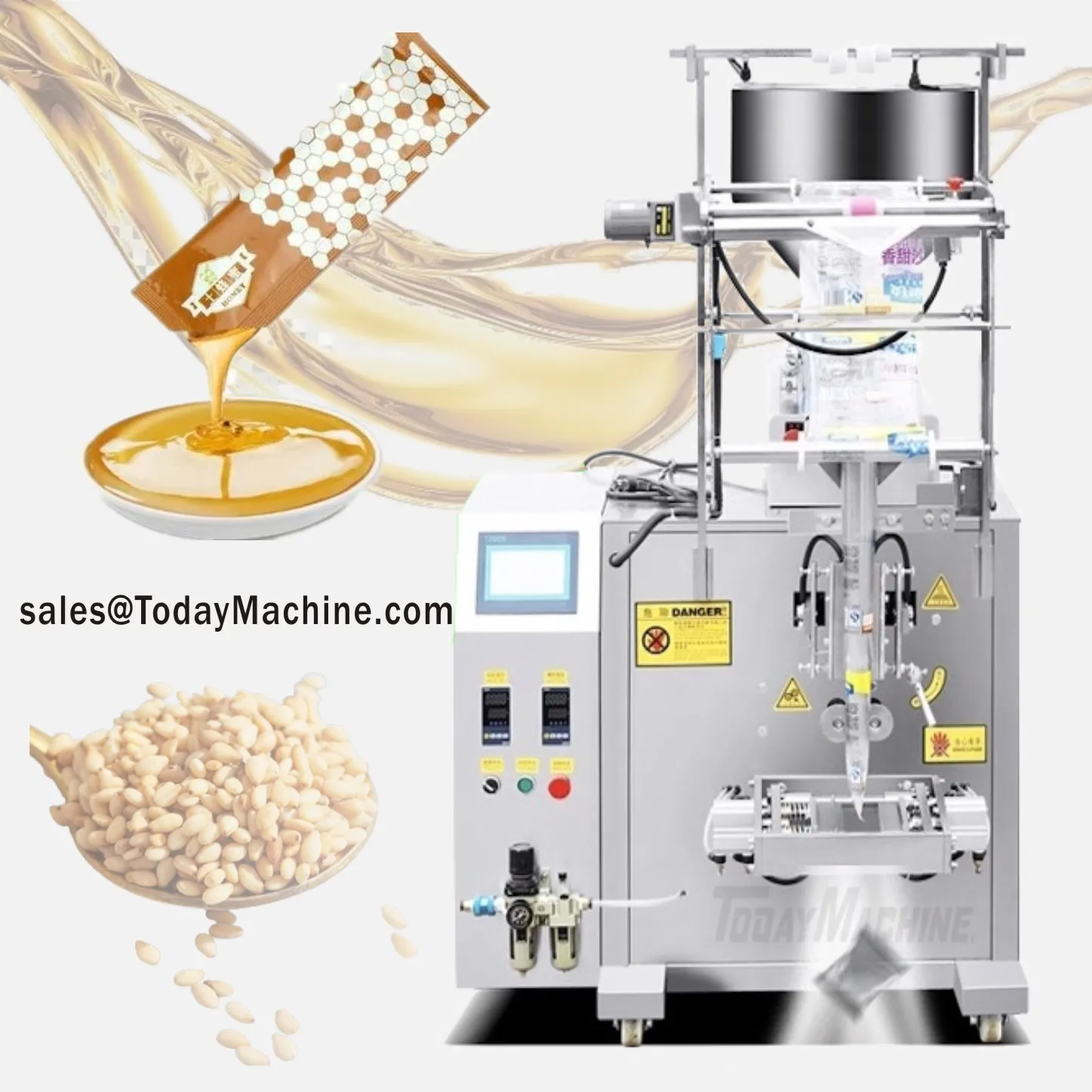Vertical Side Seal Bag Coffee Filling Packing Sachet Granule Food Volumetric Automatic Spice Multi-Function Packaging Machine