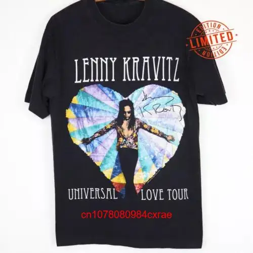 Футболка Lenny Kravitz love tour с коротким рукавом, все размеры 1DT1363, длинные или Короткие рукава