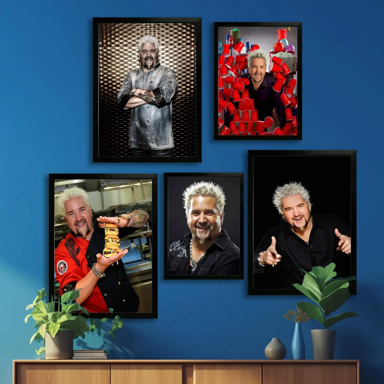Холст художественный постер Guy Fieri Chef, настенная художественная картина с принтом, современные постеры для семейной спальни, декоративная живопись