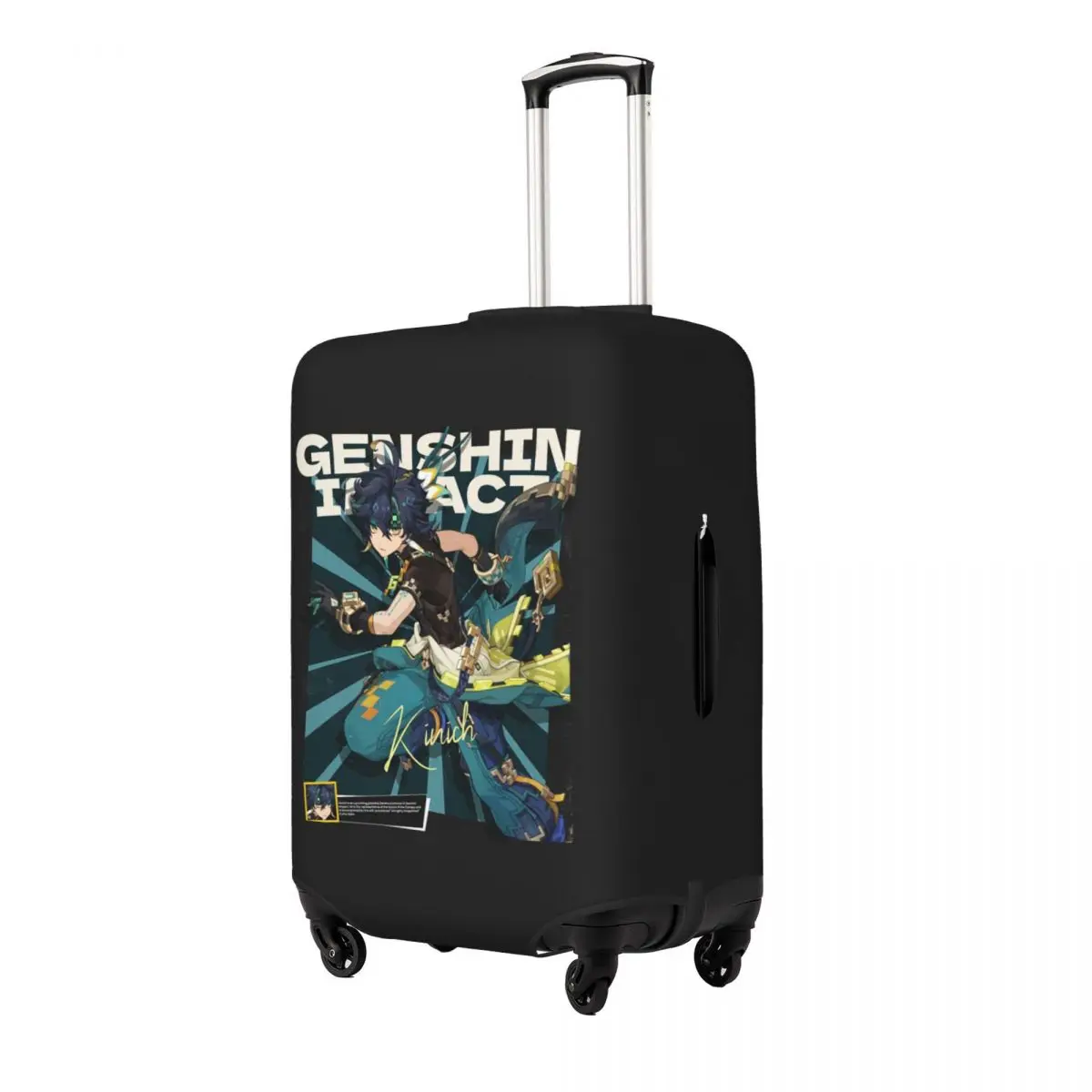 Kinich Sunblast Genshin Impact чехол для чемодана, защитные эластичные защитные чехлы для дорожного багажа на 18-32 дюймов Аксессуары для путешествий