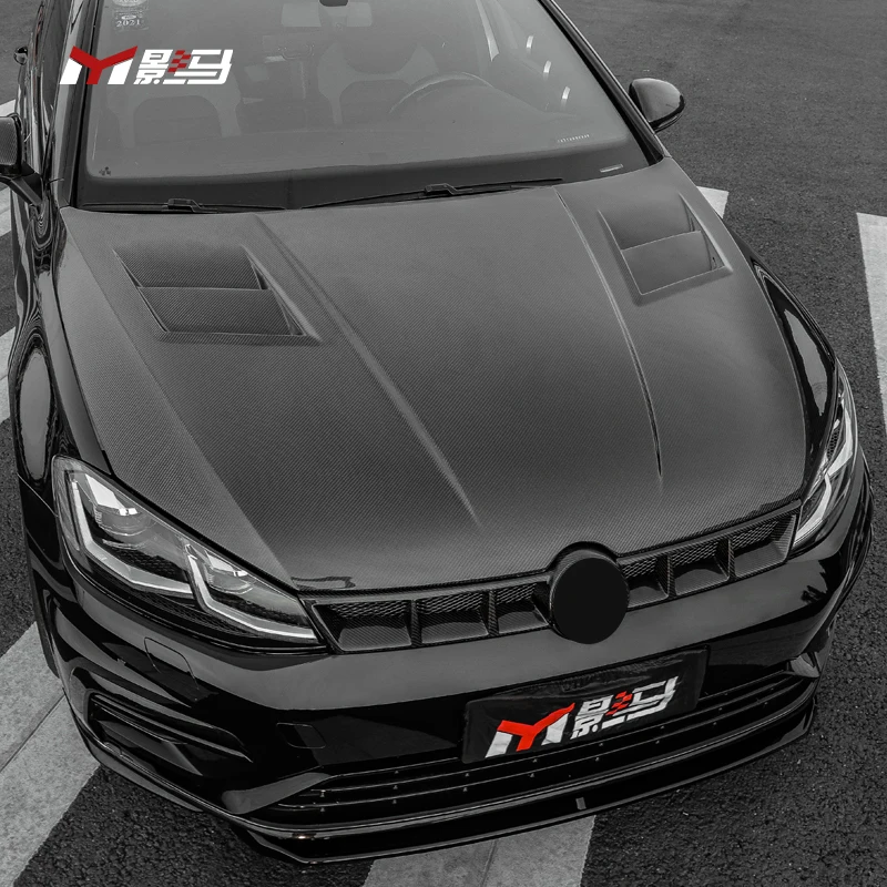 Фото Подходит для Volkswagen Golf 7 7,5 R-line GTI Капот из углеродного волокна для Vw Golf MK7 7,5 Капот двигателя 2013-2020 №3